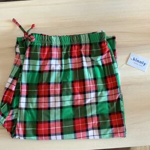NWT! Men Plaid Christmas Joggers w/Drawstring Size XL